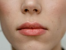 picture of a woman's nose and mouth