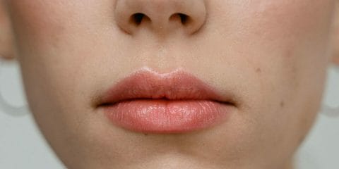 picture of a woman's nose and mouth